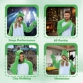 thumbnail image 4 of Frog Pajamas Unisex Adult CANASOUR Green Animal One-Piece Onesie Polyester Sleepwear for Women and Men Large, 4 of 6