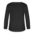 thumbnail image 4 of Besolor Women's Fall Spring Tunic Tops Crew Neck Long Sleeve Basic Blouses Solid Color Casual Plus Size Ladies T-Shirts, 4 of 8