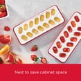 thumbnail image 4 of Rubbermaid 6013371 Plastic & Silicone Ice Tray, Red & White, 4 of 5