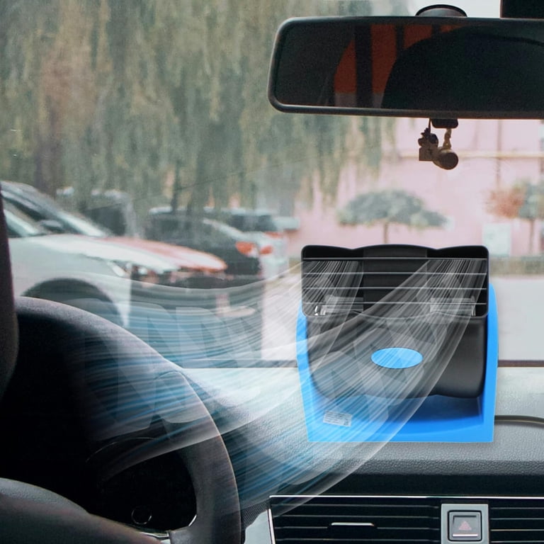 12V Car Fan,2 Speed Electric Cooling Fan,Blue Portable Cold Air Fans with Car Cigarette Lighter Plug,Squirrel Cage Fan for All Vehicles,Car Amplifier Cooling Fans