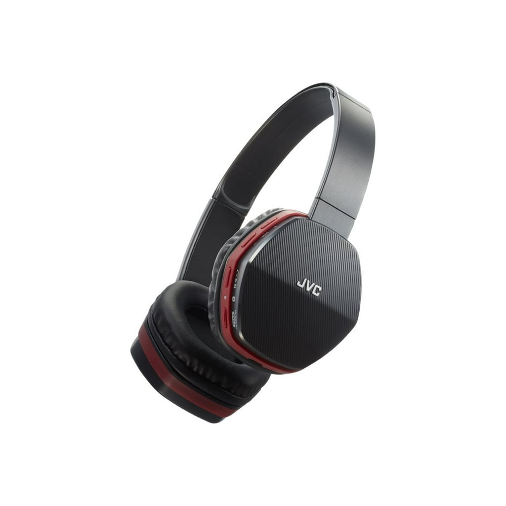 JVC HASBT5 Headphones with mic onear Bluetooth wireless red
