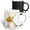 Multicolor, variant on 3drose, Pretty Sunflowers Image of Gold Ornamental Monogram Initial K, 11oz Mug