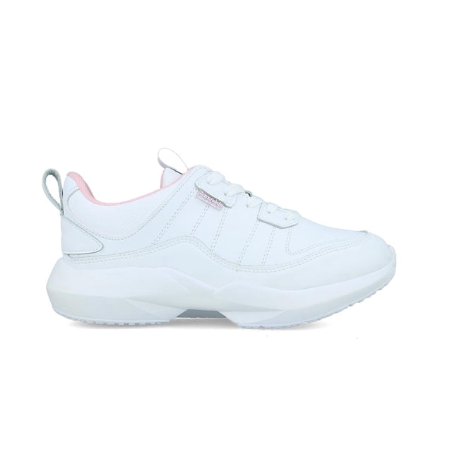 Tenis Deportivos Escolares Niña Zapatos Piel Blanco