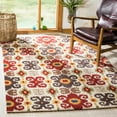 thumbnail image 2 of SAFAVIEH Soho Frosina Floral Wool Runner Rug, Ivory/Red, 2'6" x 12', 2 of 5