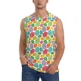 thumbnail image 1 of Balery colorful easter eggs Camisetas sin mangas para hombre, absorbe la humedad y protege contra el mal olor.-X-Large, 1 of 7