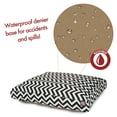 thumbnail image 5 of Majestic Pet | Chevron Shredded Memory Foam Rectangle Pet Bed For Dogs, Removable Cover, Black, Large, 5 of 6