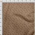 thumbnail image 4 of oneOone Velvet Brown Fabric Geometric Sewing Craft Projects Fabric Prints By Yard 58 Inch Wide, 4 of 4