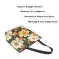 thumbnail image 3 of FORMRS Womens Canvas Tote Bag with Zipper Inner Pocket Shoulder Handbag, Bright Floral, 3 of 7