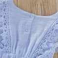 thumbnail image 6 of URMAGIC Newborn Toddler Baby Girl Romper Bodysuit Sleeveless Jumpsuit Outfit Set Match Headband 0-24 Months, 6 of 8