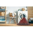 thumbnail image 2 of Ahgly Company Machine Washable Indoor Rectangle Industrial Modern Red Area Rugs, 8' x 10', 2 of 7