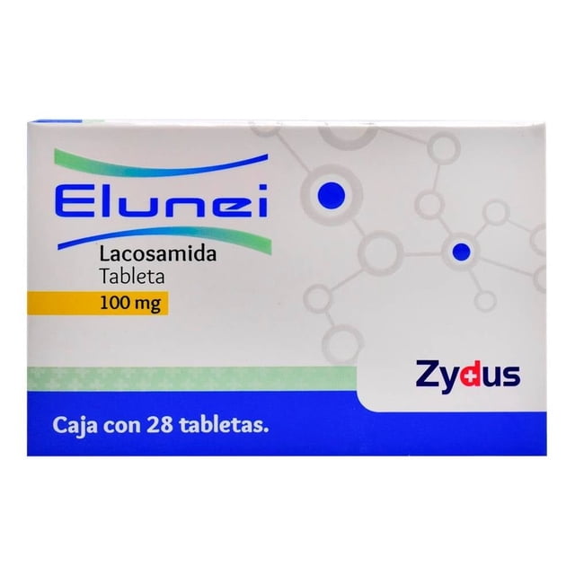 Lacosamida Elunei 100 mg 28 tabletas