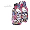 thumbnail image 4 of LAKIMCT Skull Roses Zebra Print Car Seat Covers Vehicle Front Seat Covers Universal Fit Seat Protector, 4 of 9