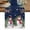 DarkBlue, variant on Grey Snowman Christmas Table Runner 48 Inches, Xmas Tree Snowflake Winter Birds Bed Runner Dresser Scarves Tabletop for Indoor Outdoor Parties/Ceremony/Banquet, 13" x 48"