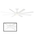 thumbnail image 2 of Hydra Indoor and Outdoor 8-Blade Smart Ceiling Fan 80in Matte White with 3000K LED Light Kit and Wall Control, 2 of 4