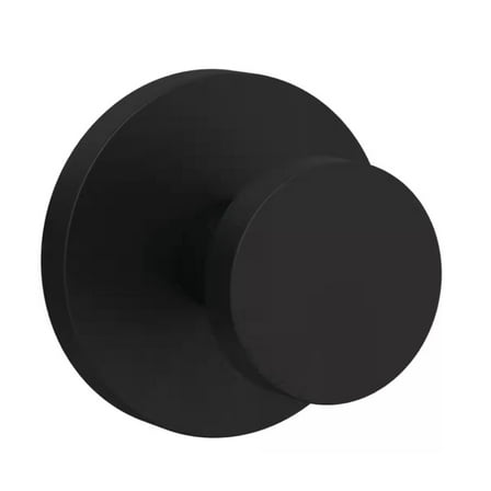 Liberty B431153-FB 2 3/4" Matte Black Modern Round Post Hook Coat, Hat, Robe Hook