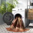 thumbnail image 5 of SAFAVIEH Braided Kent Geometric Machine Washable Reversible Area Rug, Rust/Red, 4' x 6', 5 of 20