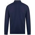 thumbnail image 3 of Men's Levelwear Navy Edmonton Oilers Theory Insignia Core Quarter-Zip Pullover Top, 3 of 3