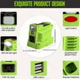 thumbnail image 4 of 150W Portable Power Station for Ryobi 18V Battery, DC 18V to AC 110V Inverter with AC Outlet, Dual USB & 200LM LED Light, Modified Sine Wave Power Adapter (Adapter Only), 4 of 9