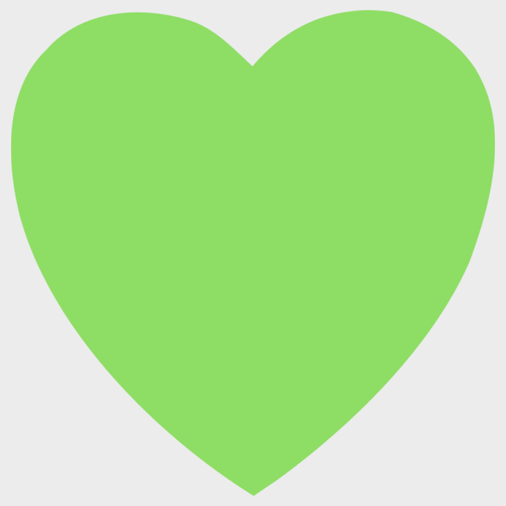 JAM Paper Standard Label Rolls, Heart Shaped, 1 1/8 x 1 1/8, Neon Green, 125 Labels/Roll
