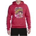 thumbnail image 2 of Wild Bobby Betty Boop Peace, Love and Girl Power Betty Boop Unisex Hoodie Sweatshirt, Vintage Heather Red, Medium, 2 of 5