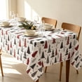 thumbnail image 5 of Antqov Christmas Table Cloth 55x70" Rectangle Winter Holiday Christmas Tablecloth Waterproof Table Cover for Party Picnic Dinner Home Decor, 5 of 6