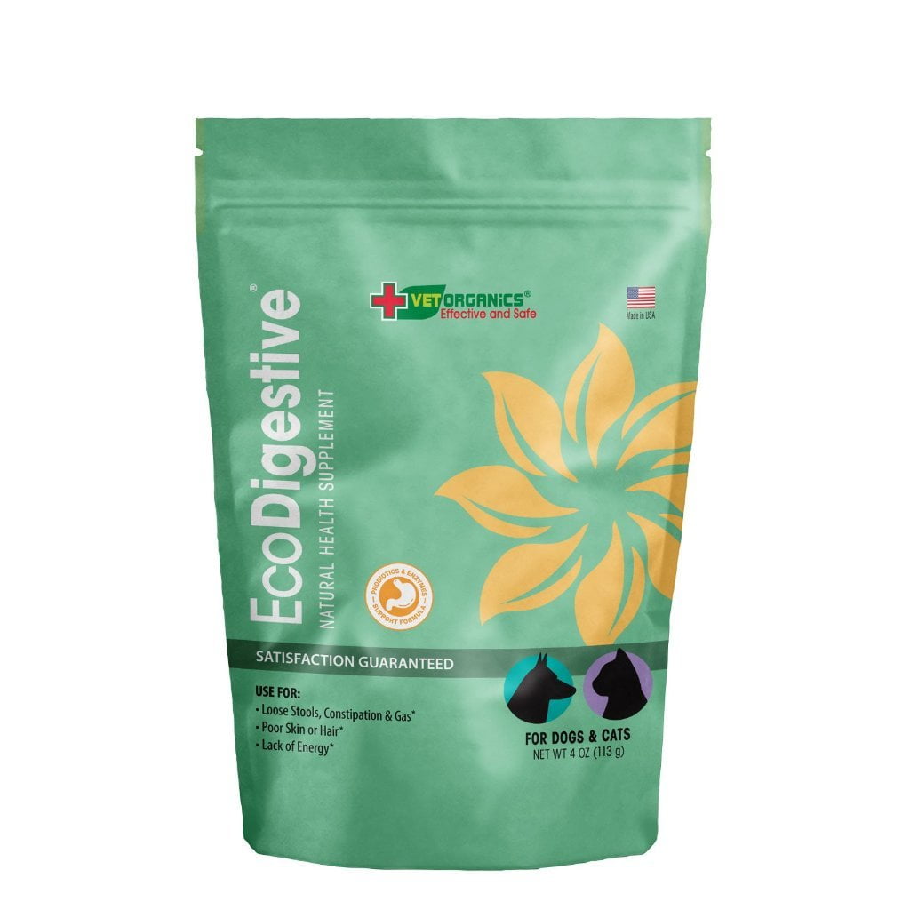 Vet Organics EcoDigestive Probiotic & Enzyme Support Formula for Dogs