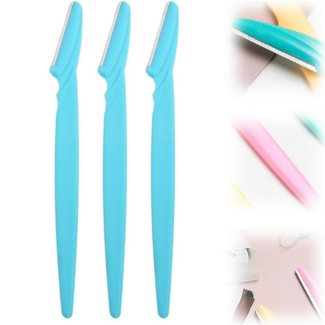 Tondeuse à Sourcils Polyvalente en Acier Inoxydable Mini Portable Réutilisable Rasoir à Sourcils pour Hommes et Femmes, Équipement de Beauté