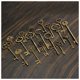 thumbnail image 5 of Conjunto de 72 Antiguos Vintage Antiguo Aspecto Bronce Esqueleto Llave Corazón Cerradura Colgante, 5 of 7