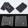 thumbnail image 3 of veasfak 2 Pieces Clear Acrylic Card Holder Card Bag Pattern Template Stencil DIY Leather, 3 of 9