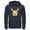 Navy Blue, variant on Men's Pokemon Pikachu Wink Face Pull Over Hoodie White Medium