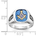 thumbnail image 3 of 14K White Gold Men's Masonic Ring, 3 of 3
