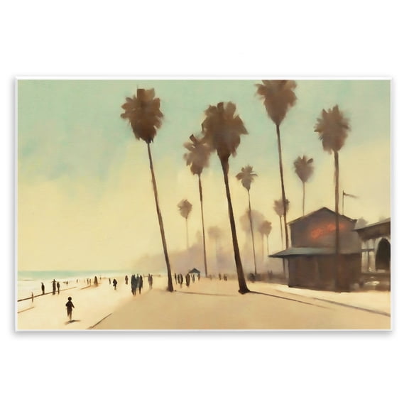 Stupell Industries Tropical Promenade Landscape Landscape & Nature Painting Unframed Art Print Wall Art, 15 x 10