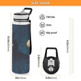 thumbnail image 3 of 32oz Transparent Sports Water Bottle with Straw for Kids Adults Outdoor School Gym Fitness Halloween Background Design Element, 3 of 7