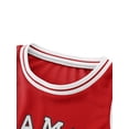 thumbnail image 5 of Fdqin Boys Athletic Shorts Set 6 Pieces Basketball Jersey Outfits for Kids Sleeveless Tank Top and Shorts Summer Activewear Red Yellow Blue 7-8Years, 5 of 7