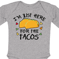 thumbnail image 4 of Inktastic Im Just Here For The Tacos Cinco De Mayo Boys or Girls Long Sleeve Baby Bodysuit, 4 of 5
