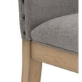 thumbnail image 4 of Weston Home Kirk Nailhead Accent Parson Linen Dining Chair, Set of 2, Grey, 4 of 7