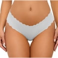 thumbnail image 3 of Odbmxy Hipster Panties for Women High Cut Womens G String Panties Stretch White Sports Thong Solid Underpants, 3 of 5