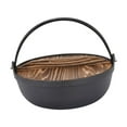 thumbnail image 3 of lionlar Cast Iron Dutch Oven Multifunctional with Handle with Lid Sturdy Hanging Pot 25 cm Diameter, 3 of 9