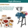 thumbnail image 3 of 2200W Electric Grain Mill Grinder with Funnel, Adjustable Output Thickness 220V  & Home Corn Grinder Machine for Rice, Cereals, Spices, Red Beans Feed Mill (Dry Food), 3 of 18
