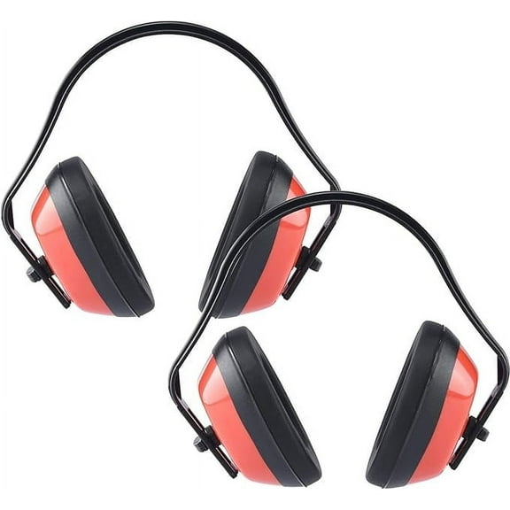 Neiko 53925A Adjustable Safety Earmuffs for Noise Reduction, ANSI S3.19-1974 Approved Ear Protection, NRR 26 dB, Pack of 2