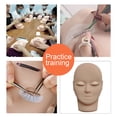thumbnail image 7 of Huanledash Lash Mannequin Head Simulated with Removable Eyelids Multifunctional False Eyelash Extensions Practice Head Model Make Up Supply, 7 of 7