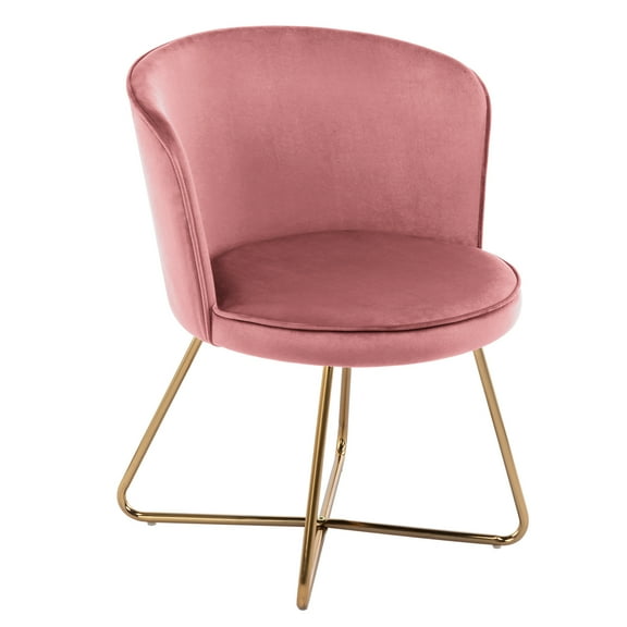 Duhome Elegant Lifestyle Lounge Chair, Pink and Gold