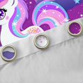 thumbnail image 4 of Manfei Cute Unicorn Black Out Curtains,Rainbow Stars Pattern Curtains Pack of 2 (42x63 Each),Gold Starry Night Bedroom Curtains For Girls Kids,Breathable Home Decor, 4 of 6