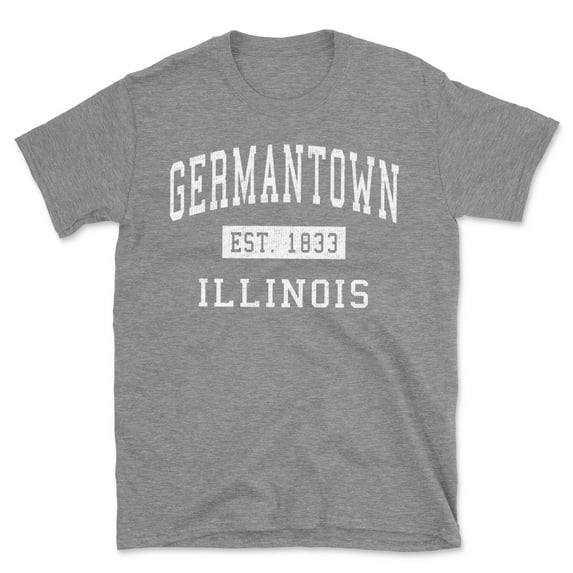 Germantown Illinois Classic Established Men's Cotton T-Shirt
