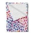 thumbnail image 2 of Geometric Soft Flannel Fleece Throw Blanket, Trippy Abstract Watercolor Mix Funky Structured Hand Drawn Print, Cozy Plush for Indoor and Outdoor Use, 70" x 90", Multicolor, by Ambesonne, 2 of 5