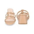 thumbnail image 4 of BLISSFUL STEP Pointed Toe Double Knotted Block Heel Slide Sandals for Women, 4 of 4