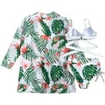 thumbnail image 2 of Traje de baño floral tropical Oso de Fresa 3 piezas Bikini Acolchado XL, 2 of 5