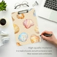 thumbnail image 3 of FORMRS Acrylic Clipboard with Low Profile Clip Standard A4 Letter Size, 12.5" x 9", Watercolor Seashell, 3 of 8