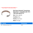thumbnail image 2 of Kick Down Automatic Transmission Brake Band - Compatible with 1972 - 1989 Aston Martin V-8 1973 1974 1975 1976 1977 1978 1979 1980 1981 1982 1983 1984 1985 1986 1987 1988, 2 of 2