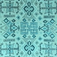 thumbnail image 1 of Ahgly Company Indoor Square Abstract Light Blue Modern Area Rugs, 8' Square, 1 of 4